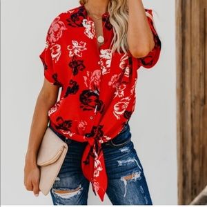 ⚡️ 3/$15 ⚡️ Vici Tie blouse